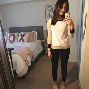 J.Crew baseball T-shirt.